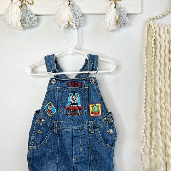 Other - ❤️ 18-24m Thomas Train Overalls Denim vtg 2T